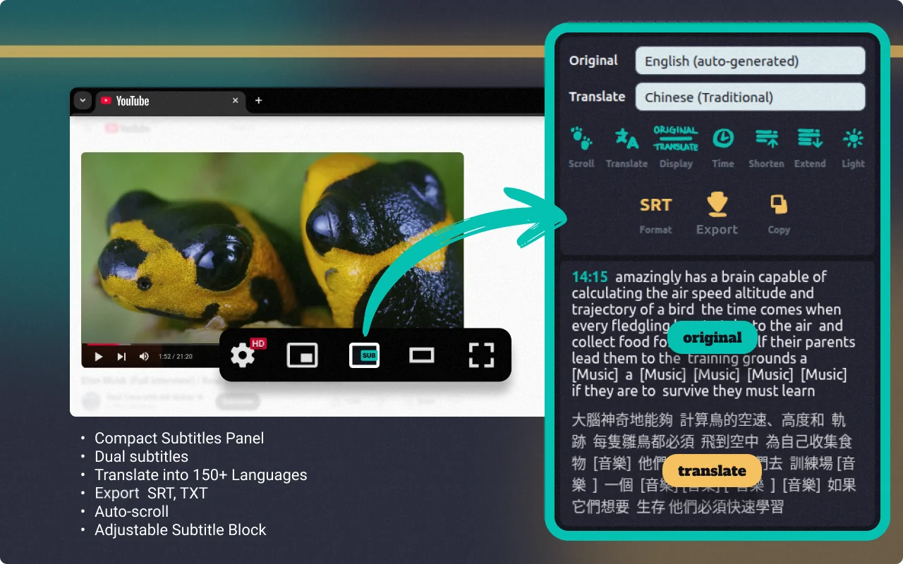 Subtitles Tool for YouTube™ screenshot